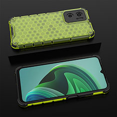 Silicone Transparent Frame Case Cover 360 Degrees AM2 for Xiaomi Redmi 10 Prime Plus 5G Green