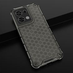 Silicone Transparent Frame Case Cover 360 Degrees AM2 for Xiaomi Redmi Note 13 5G Black