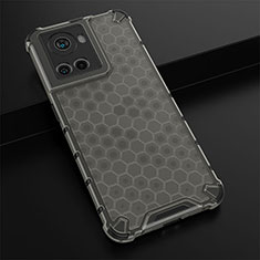 Silicone Transparent Frame Case Cover 360 Degrees AM3 for OnePlus 10R 5G Black