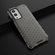 Silicone Transparent Frame Case Cover 360 Degrees AM3 for OnePlus 9 Pro 5G Black