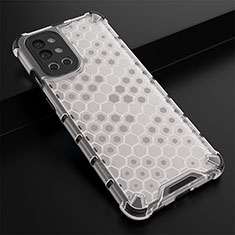 Silicone Transparent Frame Case Cover 360 Degrees AM3 for OnePlus 9R 5G White