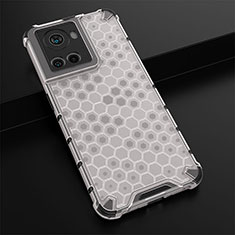 Silicone Transparent Frame Case Cover 360 Degrees AM3 for OnePlus Ace 5G White