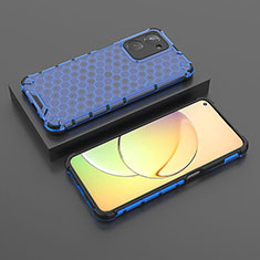 Silicone Transparent Frame Case Cover 360 Degrees AM3 for Realme 10 4G Blue