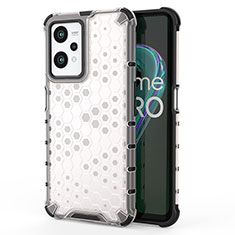 Silicone Transparent Frame Case Cover 360 Degrees AM3 for Realme Q5 5G White