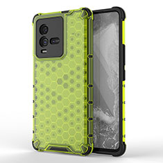 Silicone Transparent Frame Case Cover 360 Degrees AM3 for Vivo iQOO 9T 5G Green