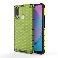 Silicone Transparent Frame Case Cover 360 Degrees AM3 for Vivo Y3 Green