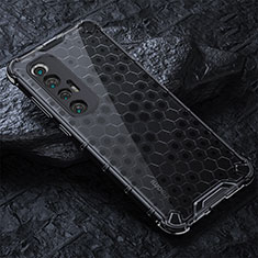 Silicone Transparent Frame Case Cover 360 Degrees AM3 for Xiaomi Mi 10S 5G Black