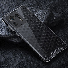 Silicone Transparent Frame Case Cover 360 Degrees AM3 for Xiaomi Mi Mix 4 5G Black