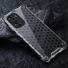 Silicone Transparent Frame Case Cover 360 Degrees AM3 for Xiaomi Redmi K40 Pro+ Plus 5G White