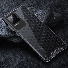 Silicone Transparent Frame Case Cover 360 Degrees AM3 for Xiaomi Redmi K50 Pro 5G Black