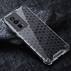 Silicone Transparent Frame Case Cover 360 Degrees AM3 for Xiaomi Redmi K60 Pro 5G White