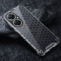 Silicone Transparent Frame Case Cover 360 Degrees AM4 for Huawei Nova 11i Gray