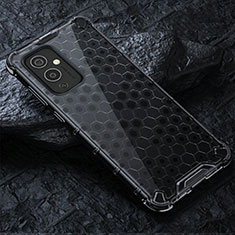 Silicone Transparent Frame Case Cover 360 Degrees AM4 for OnePlus 9 5G Black