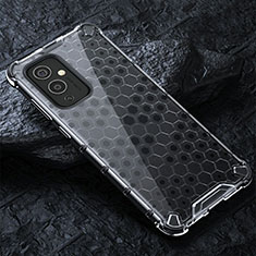 Silicone Transparent Frame Case Cover 360 Degrees AM4 for OnePlus 9 5G Gray