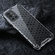 Silicone Transparent Frame Case Cover 360 Degrees AM4 for OnePlus 9R 5G Gray