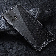 Silicone Transparent Frame Case Cover 360 Degrees AM4 for Realme GT Neo 2T 5G Black