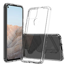 Silicone Transparent Frame Case Cover 360 Degrees ZJ5 for Google Pixel 5a 5G Clear