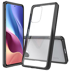 Silicone Transparent Frame Case Cover 360 Degrees ZJ5 for Xiaomi Mi 11X Pro 5G Black