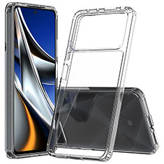 Silicone Transparent Frame Case Cover 360 Degrees ZJ5 for Xiaomi Redmi Note 11E Pro 5G Clear