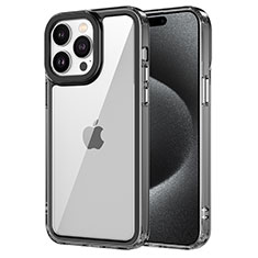 Silicone Transparent Frame Case Cover AC1 for Apple iPhone 16 Pro Black