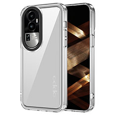 Silicone Transparent Frame Case Cover AC1 for Oppo Reno10 Pro+ Plus 5G Clear