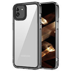 Silicone Transparent Frame Case Cover AC1 for Samsung Galaxy A03 Black