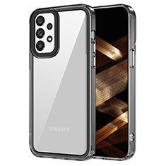 Silicone Transparent Frame Case Cover AC1 for Samsung Galaxy A73 5G Black