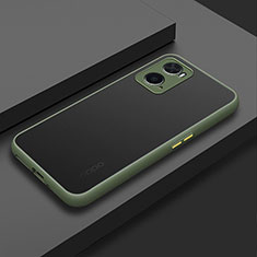 Silicone Transparent Frame Case Cover for Oppo A36 Green