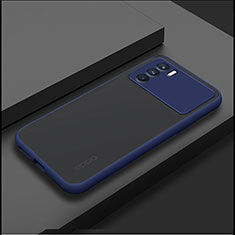 Silicone Transparent Frame Case Cover for Oppo K9 Pro 5G Blue