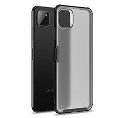 Silicone Transparent Frame Case Cover for Samsung Galaxy A22 5G Black