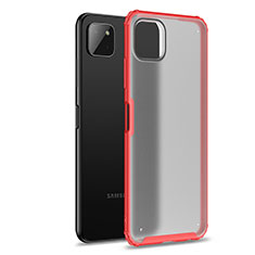 Silicone Transparent Frame Case Cover for Samsung Galaxy A22s 5G Red