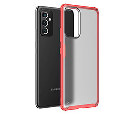 Silicone Transparent Frame Case Cover for Samsung Galaxy A24 4G Red