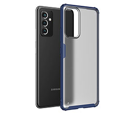 Silicone Transparent Frame Case Cover for Samsung Galaxy A54 5G Blue