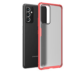 Silicone Transparent Frame Case Cover for Samsung Galaxy A82 5G Red