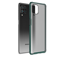 Silicone Transparent Frame Case Cover for Samsung Galaxy M62 4G Green