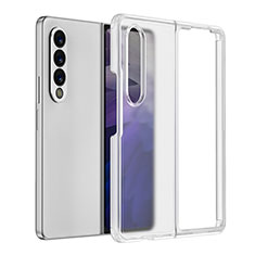 Silicone Transparent Frame Case Cover for Samsung Galaxy Z Fold3 5G Clear