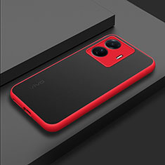 Silicone Transparent Frame Case Cover for Vivo iQOO Z6 Pro 5G Red