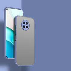 Silicone Transparent Frame Case Cover for Xiaomi Redmi Note 9T 5G Lavender Gray