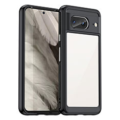 Silicone Transparent Frame Case Cover J01S for Google Pixel 8 5G Black