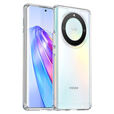Silicone Transparent Frame Case Cover J01S for Huawei Honor X9a 5G Clear