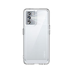 Silicone Transparent Frame Case Cover J01S for Oppo K9 Pro 5G Clear