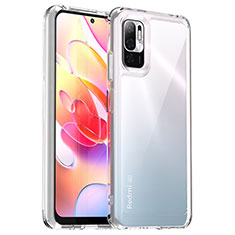 Silicone Transparent Frame Case Cover J01S for Xiaomi POCO M3 Pro 5G Clear