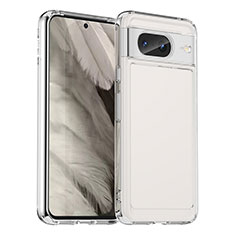 Silicone Transparent Frame Case Cover J02S for Google Pixel 8 5G Clear