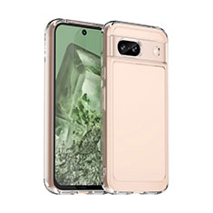 Silicone Transparent Frame Case Cover J02S for Google Pixel 8a 5G Clear