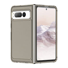 Silicone Transparent Frame Case Cover J02S for Google Pixel Fold 5G Gray