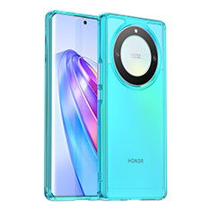 Silicone Transparent Frame Case Cover J02S for Huawei Honor X9a 5G Blue