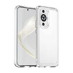 Silicone Transparent Frame Case Cover J02S for Huawei Nova 11 Clear