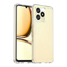 Silicone Transparent Frame Case Cover J02S for Realme C51 Clear