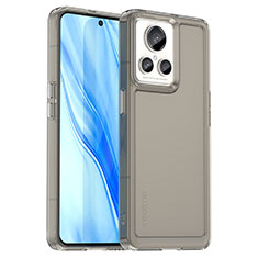 Silicone Transparent Frame Case Cover J02S for Realme GT2 Master Explorer Gray