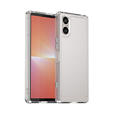 Silicone Transparent Frame Case Cover J02S for Sony Xperia 5 V Clear